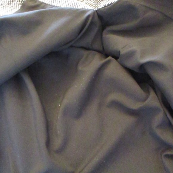 Banana Republic Women's Sleeveless V-Neck Dress, Black & White Tweed, Size 14 - Picture 9 of 9